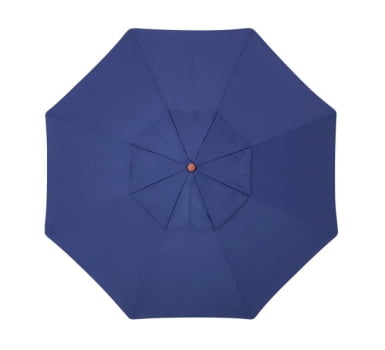 Ombrelone com estrutura em madeira e tecido poliéster com proteção UV. Ideal para áreas externas como jardins, varandas e espaços de lazer.