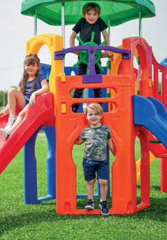 Playground Aquarius Petit com Telhadinho – Diversão e Segurança para Crianças | BrasilGrass